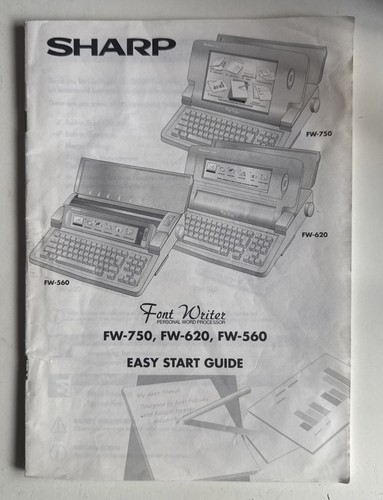 Sharp 750 620 - sharp, fw-750/fw-620/fw-560