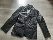Mens Black Firetrap Leather