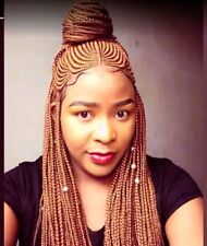 Ariel cornrow 55 cm braided wig with baby hair (available in black)