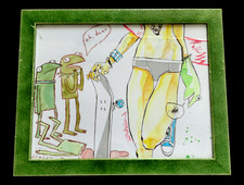 Original J Jeff Scott Campbell Illustration Cartoon Comic Book Artist Art Kermit