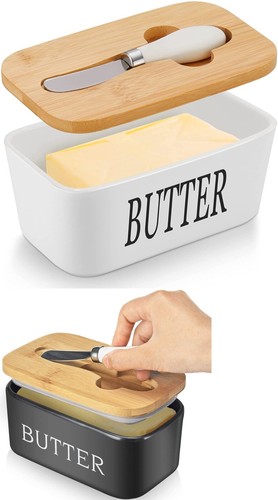 Ceramic french butter dish
