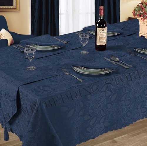 Floral rose jacquard table - floral,