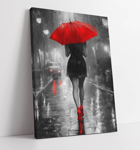 Woman with red umbrella and - woman,