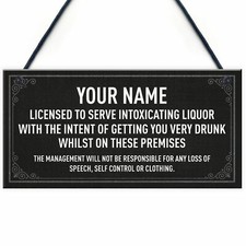 Home Bar Pub Personalised