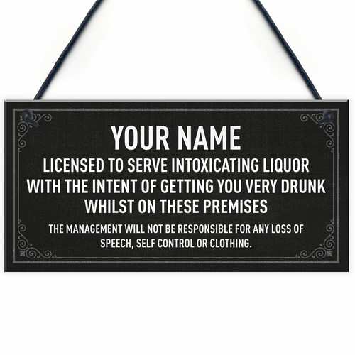 Home bar pub personalised - home,