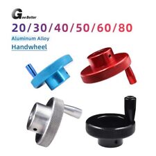 Mini Lathe Handwheel 20/30/40/50/60/80mm Aluminum Hand Wheel With Crank Handle