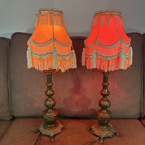 Pair vintage candlestick - a,