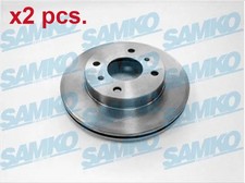 X2 PCS FRONT BRAKE DISC ROTOS X2 PCS SET N2641V SAMKO I