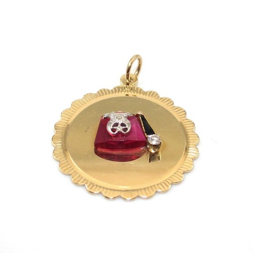 14k yellow gold shriner - yellow, shriner's