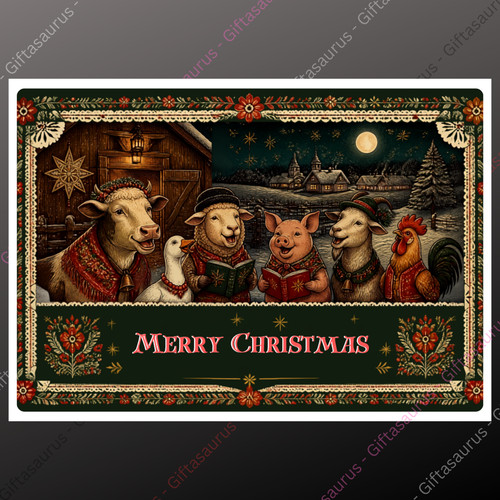 Personalised christmas card - christmas,