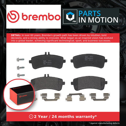 Brake pads set - brake, rear