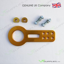 Gold Universal JDM Front Bumper Racing Tow Hook Yellow - Top Quality Aluminium