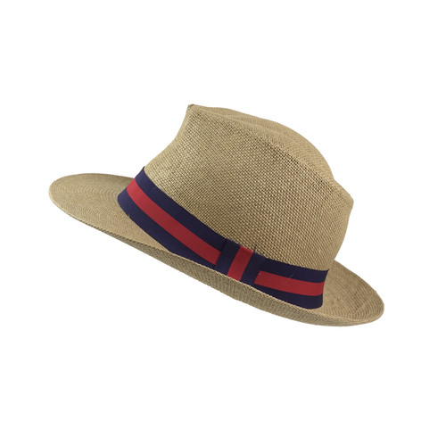 Unisex straw trilby - unisex, panama