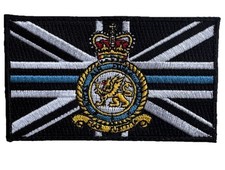 RAF Police (RAFP) crest thin blue line Hook And Loop Tactical Patch