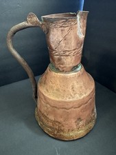 Antique Rustic Copper Pitcher