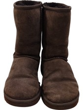 UGG Australia Classic Short Chocolate Suede Boots Size UK 6.5