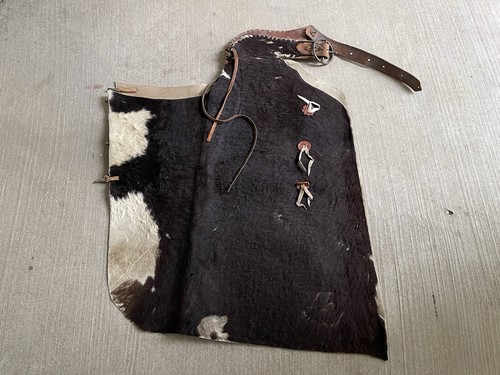 Antique old west cowhide - old,