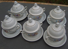 6 x Denby Lorraine Footed