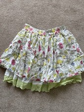 Cotton Floral Girls Skirt
