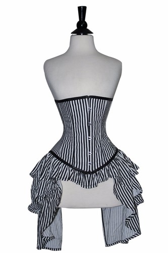 Black white satin - satin, bust