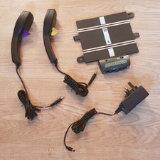 Scalextric Sport 1:32 Powerbase Track C8217 + P9200 Power Adaptor + Throttles #E