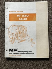Massey Ferguson MF1560 Baler Parts Book - Loose Pages Binder Not Included