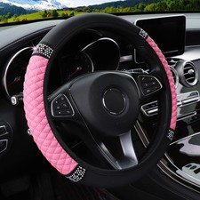 VidFair Steering Wheel Cover,Universal Size M ZY-VF Car Cover BliPink 