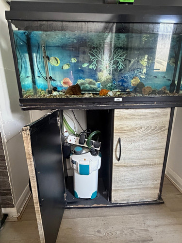 Juwel glass fish tank with - glass,