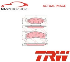 BRAKE PADS SET BRAKING PAD FRONT TRW GDB3123 A NEW OE REPLACEMENT