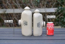 2x Vintage Stoneware Salt