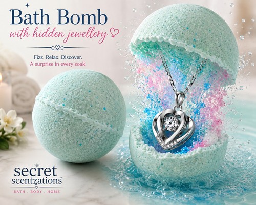 Luxurious bath bomb with - luxurious,
