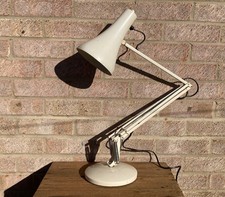 1970’s VINTAGE HERBERT TERRY TYPE 90 ANGLEPOISE LIGHTING WHITE LAMP WORKING