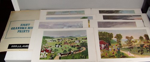 Vtg grandma moses portfolio - vtg,