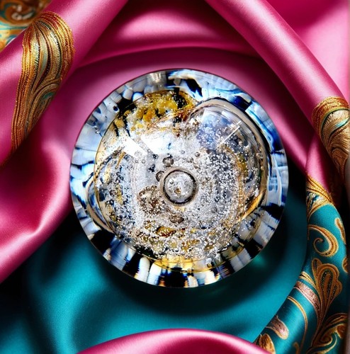 Selkirk glass paperweight gold - selkirk,