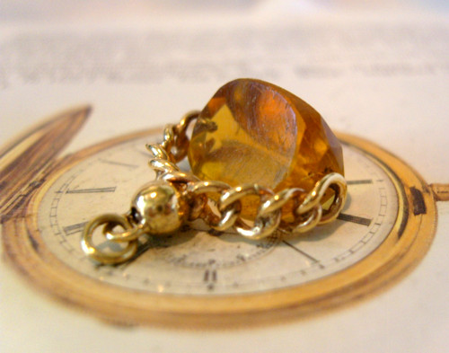 Pocket watch chain fob 1920s - watch,