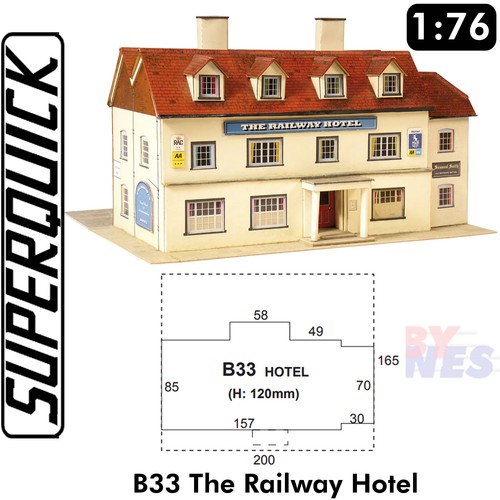 Railway hotel scale oo - railway, ho