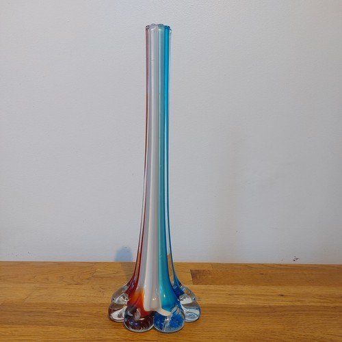 Murano tricolor glass bud - murano,