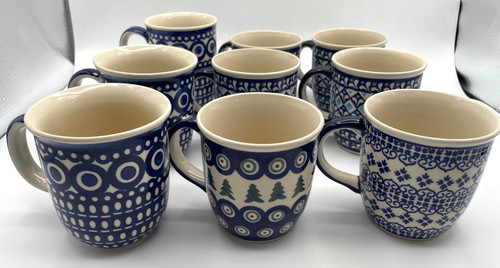 Polish pottery mug - polish, oz