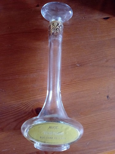Rare avon topaze bud - rare, vase