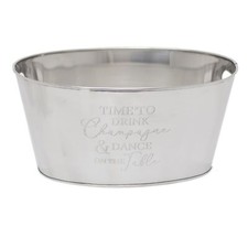 Deluxe Stainless Steel Champagne Cooler | Silver Ice Bucket Wine Bottle Chiller
