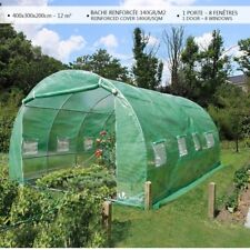 VOUNOT Polytunnel Greenhouse 4x3x2m 12m² Poly Tunnel. Dagenham