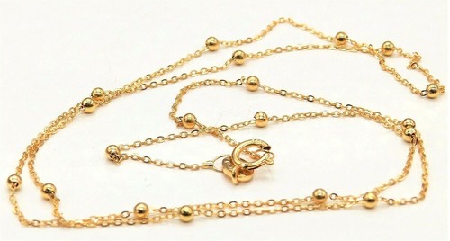 9ct gold chain - 18, inch