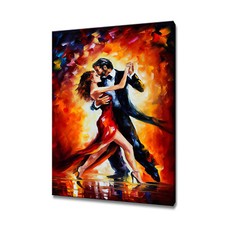 Elegant Couple Dancing Tango