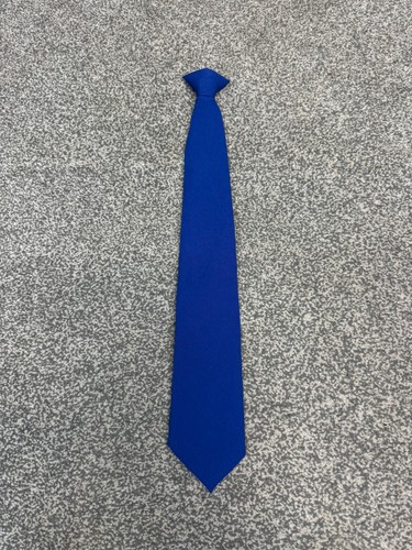 Royal blue clip tie - royal, on