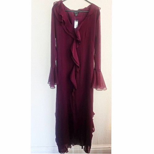 Nwt boohoo burgundy chiffon - nwt,