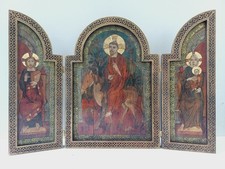 Large Religious triptych Icon