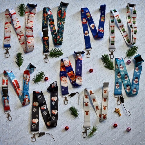 Festive fun christmas lanyards - christmas,