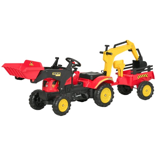 Homcom pedal powered tractor - homcom,
