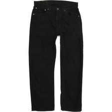 Levi's 751 Men Black Straight Regular Jeans W33 L30 (71297)