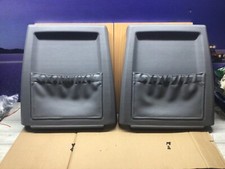 Range Rover Classic Grey Leather Front Seat Backs with pockets PAIR
